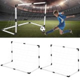 Set fotbal, 2 porti fotbal, minge si pompa, 92x61x48 cm, alb negru