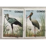 (B ) Timbre serii Straine Fauna Pasari Congo