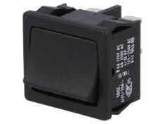 Comutator Basculant Negru DPST 4A 250V IP40
