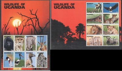 UGANDA 1996 FAUNA ANIMALE SALBATICE SI PASARI foto