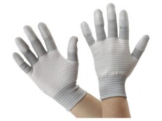 Mănuşi de protecţie ESD XL alb-gri