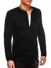 Sacou casual barbati M84 - negru (Marime: XL) foto