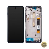 Display cu Touchscreen Motorola Moto G200 5G cu Rama Albastru Service Pack 5D68C20181