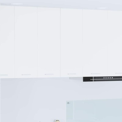 Dulap suspendat Riga 2 pcs Alb 30 x 31 x 80 cm Lemn compozit foto