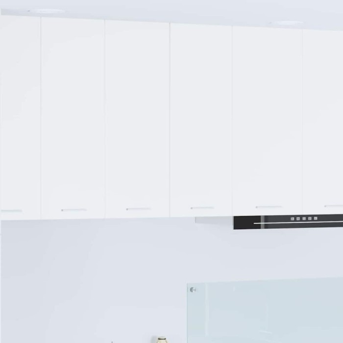 Dulap suspendat Riga 2 pcs Alb 30 x 31 x 80 cm Lemn compozit