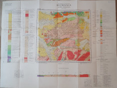 harta geologica a orasului deva - din anul 1967 foto