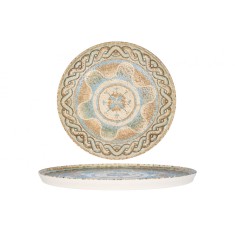 Rinart Farfurie pentru cină - Celest - Porţelan - 26 cm - set de 6
