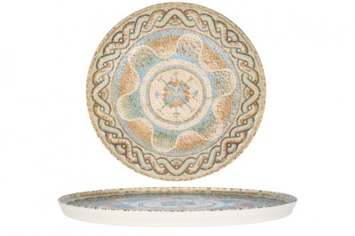 Rinart Farfurie pentru cină - Celest - Porţelan - 26 cm - set de 6 foto