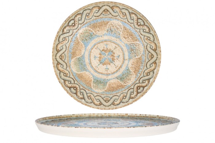 Rinart Farfurie pentru cină - Celest - Porţelan - 26 cm - set de 6