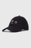 IRO șapcă de baseball din bumbac culoarea negru, cu imprimeu, WF90GREB
