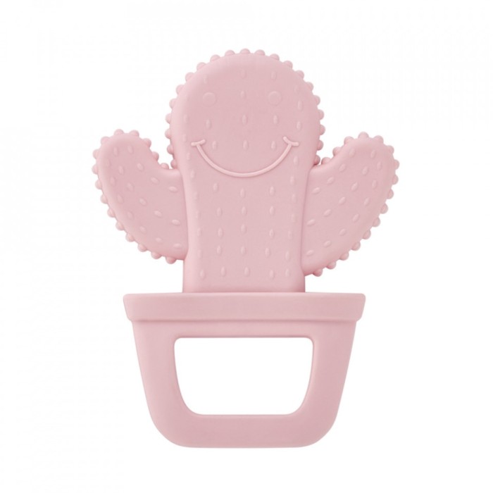 Jucarie dentitie babyjem cactus (culoare: roz)