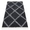 Covor UNION 3482 spalier gri Franjuri shaggy pletos, 120x170 cm