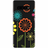 Husa silicon pentru Samsung Galaxy S10 Plus, Colorful Spring Birds Flowers Vectors