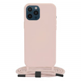 Husa pentru iPhone 12 Pro Max - Techsuit Crossbody Lanyard - Pink