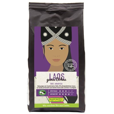 Cafea Arabica Boabe Laos Bio 250 grame Rapunzel foto