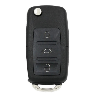 Cheie Auto cu Telecomanda Techstar&amp;reg; TRM-09 pentru VW B01, KEYDIY, 3 Butoane, 300-500 Mhz, Pentru Programul KD300 ?i KD900, Negru foto