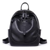 Cumpara ieftin Rucsac dama, Amita GT2072, piele naturala, Negru, DELIS