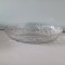 Bol oval, vechi, din cristal, stare excelenta, model deosebit