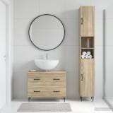 Cumpara ieftin Set de dulapuri pentru baie, 2 piese HAARLEM Stejar Sonoma