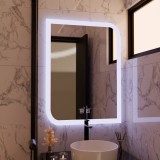 Oglinda LED pentru baie CLARIVO 60x80 cm, touch, dezaburire, dimabila