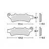 Placute Frana TRW Lucas MCB726 Moto Fata