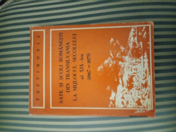 Simion Retegan Sate si scoli romanesti din Transilvania (1867-1875), princeps