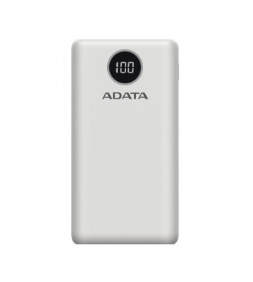 Power Bank ADATA P200000QCD 18W QC3.0 PD 20000mAh alb cu 3x iesiri USB foto