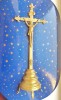 F55-Crucifix vechi alama masiva anii 1900 maxim interbelic.
