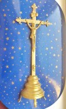 F55-Crucifix vechi alama masiva anii 1900 maxim interbelic.