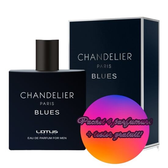 Set 4 Apa de parfum Chandelier &amp; Blues, Revers, Barbati, 100ml + Tester 100 ml GRATUIT