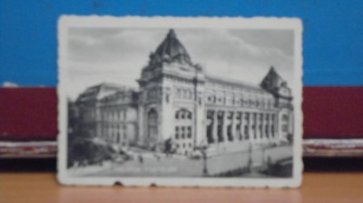 ROM. - BUCURESTI - PALATUL POSTELOR - VEDERE MINIATURA INTERBELICA, 8,8/ 6,2 cm foto