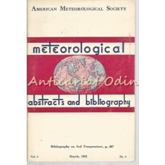 Meteorological Abstracts And Bibliography - Nr.: 3