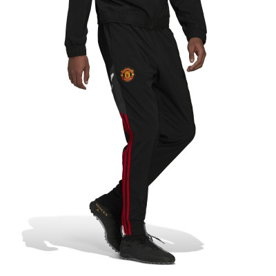 Manchester United pantaloni de fotbal pentru bărbați Presentation black - L foto