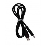 CABLU DE DATE SI INCARCARE USB TYPE-C LA USB TYPE-C, 3AH ,POWER LINE XF-46, 1 M, NEGRU, BLISTER