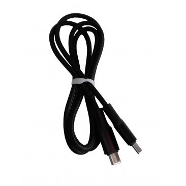CABLU DE DATE SI INCARCARE USB TYPE-C LA USB TYPE-C, 3AH ,POWER LINE XF-46, 1 M, NEGRU, BLISTER foto
