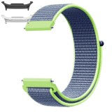 Curea material textil, compatibila cu Samsung Galaxy Watch9 44mm, Blue-Green