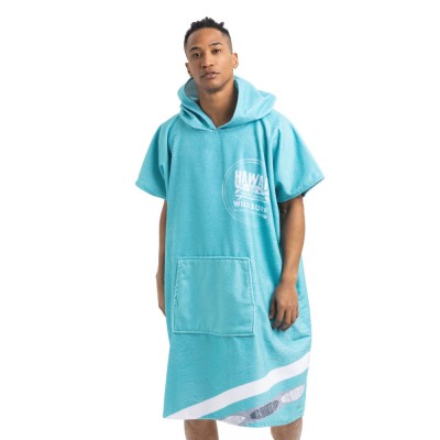 Poncho de baie unisex Homelevel, Universal, Turcoaz, Bumbac / Poliester, 54900.71 foto