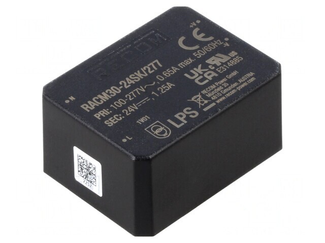 Convertor AC-DC 30W 24V 1250mA