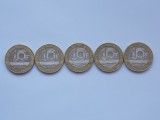 LOT 5 MONEDE DIFERITE 10 FRANCS FRANTA -1988-1992, Europa