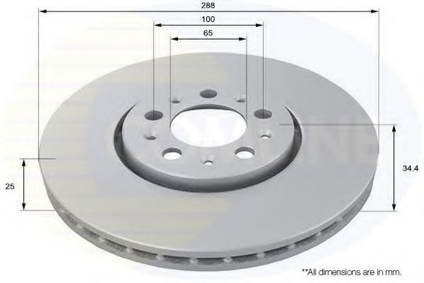 Disc frana SKODA FABIA I (6Y2) (1999 - 2008) COMLINE ADC1420V