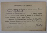 INVITATIE DIN PARTEA MINISTRULUI DE RAZBOIU PENTRU DL. GENERAL ENRIC HERKT SI FAMILIA LA REPREZENTATIA DE LA TEATRUL NATIONAL , 28 NOIEMBRIE , 1902 ,