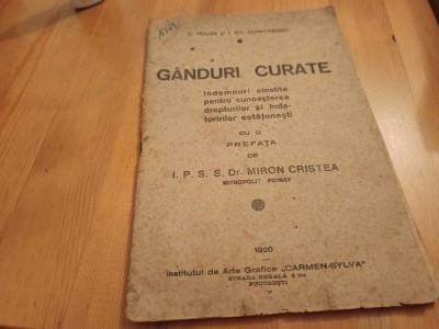 G&amp;Acirc;NDURI CURATE.INDEMNURI PT CUNOAȘTEREA DREPTURILOR ȘI &amp;Icirc;NDATORIRILOR CETĂȚENEȘTI foto
