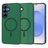 Husa Samsung Galaxy S25 Techsuit HaloFrost&Atilde;&sbquo;&Acirc;&nbsp;MagSafe Series, verde inchis