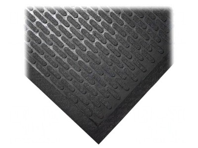 Covoraş de intrare negru gumă Nitrile&amp;trade; 85x75 cm foto