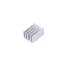 Radiator extrudat, aluminiu, 25mm x 19mm, naturala, FISCHER ELEKTRONIK - SK 632 25 AL