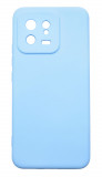 Husa de protectie din silicon pentru Xiaomi 13, SoftTouch, interior microfibra, Albastru deschis, Oem