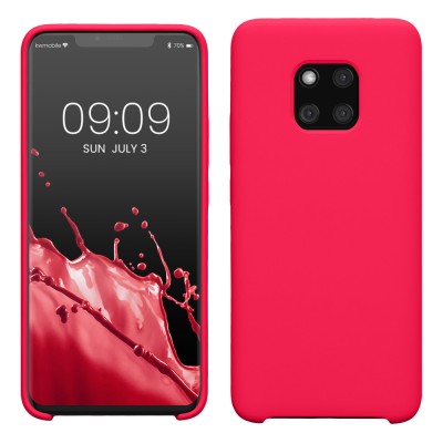 Husa kwmobile pentru Huawei Mate 20 Pro, Silicon, Roz, 52287.77 foto