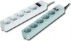 PRELUNGITOR GEMBIRD, Schuko x 5, conectare prin Schuko (T), cablu 4.5 m, 16 A, protectie supratensiune, protectie copii, gri, &quot;SPG3-B-15C&quot; (timbru ver