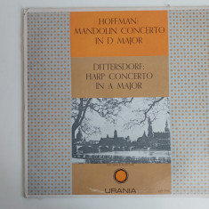 Hoffman, Dittersdorf – concert la mandolina, concert la harpa, vinil, EX