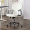 vidaXL Scaun de birou rotativ, alb, piele ecologică 289362